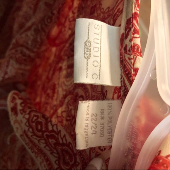 Vintage Studio C Blouse Ruffles Dressy Women’s Size 22/24 - Picture 4 of 6